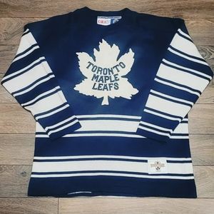 Size Adult XL CCM Toronto Maple Leafs Blue NHL Heritage Hockey Sweater Jersey
